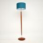 1960’s Danish Vintage Teak & Brass Floor Lamp
