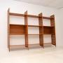 1960s Vintage Teak Ladderax Wall Unit Bookcase