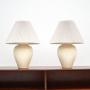 1970s Pair of Vintage Porcelain Lamps