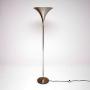 1970s Vintage Brushed Steel Floor Lamp
