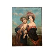 Antique 19th Century Victorian Oil Painting