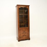 Antique Burr Walnut Bookcase