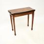 Antique Burr Walnut Card / Console Table