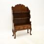 Antique Burr Walnut Cascading Open Bookcase