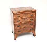 Antique Burr Walnut Chest Of Drawers
