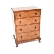 Antique Burr Walnut Chest Of Drawers