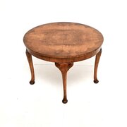 Antique Burr Walnut Occasional Side / Coffee Table