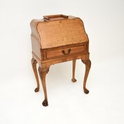 Antique Burr Walnut Writing Bureau