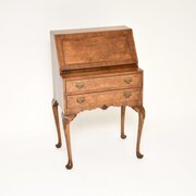 Antique Burr Walnut Writing Bureau