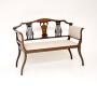 Antique Edwardian Inlaid Mahogany Settee