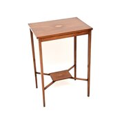 Antique Edwardian Inlaid Mahogany Side Table