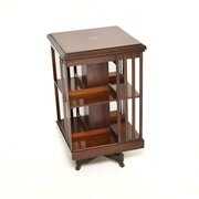 Antique Edwardian Mahogany Revolving Bookcase