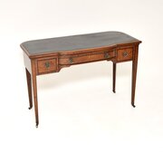 Antique Edwardian Walnut Desk / Writing Table