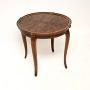 Antique Figured Walnut Pie Crust Coffee Side Table
