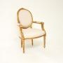 Antique French Gilt Wood Salon Chair