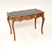 Antique French Leather Top Bureau Plat Desk