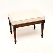 Antique French Mahogany Stool