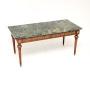 Antique French Marble Top Coffee Table