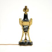 Antique French Marble And Gilt Bronze Table Lamp