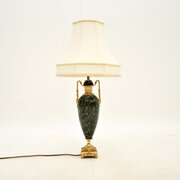 Antique French Marble And Gilt Metal Table Lamp