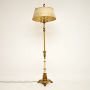 Antique French Neoclassical Tole Floor Lamp