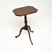 Antique Georgian Mahogany Tilt Top Side Table