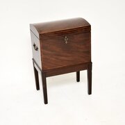 Antique Georgian Period Inlaid Mahogany Cellarette