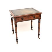 Antique Georgian Period Mahogany Leather Top Desk