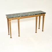 Antique Georgian Style Giltwood Marble Top Table