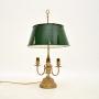 Antique Gilt Metal and Tole Table Lamp