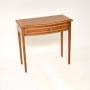 Antique Inlaid Walnut Console Side Table