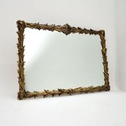 Antique Italian Gilt Wood Mirror