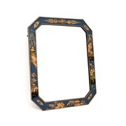 Antique Lacquered Chinoiserie Mirror