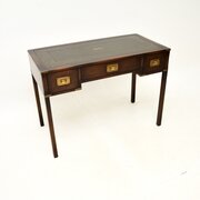 Antique Mahogany Campaign Desk  Writing Table
