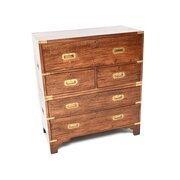 Antique Mahogany Military Campaign Secretaire