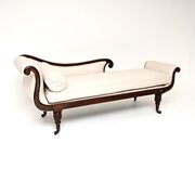 Antique Regency Period Mahogany Chaise Longue