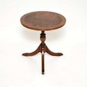 Regency Style Burr Walnut Side Table