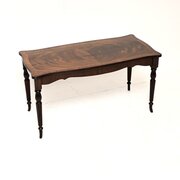 Antique Regency Style Inlaid Mahogany Coffee Table