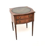 Antique Regency Style Mahogany Leather Top Table