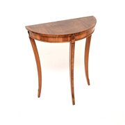 Antique Regency Style Yew Wood Console Table