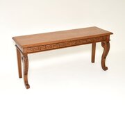 Antique Victorian Carved Oak Console Table