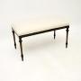 Antique Victorian Ebonised Stool / Bench