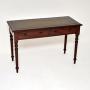 Antique Victorian Mahogany Leather Top Desk