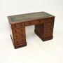 Antique Victorian Mahogany Leather Top Desk