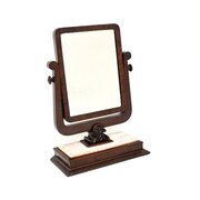 Antique Victorian Mahogany And Marble Table Mirror