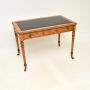 Antique Victorian Satin Wood Writing Table / Desk