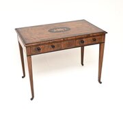 Antique Victorian Walnut Writing Table / Desk