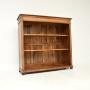 Antique Walnut Open Bookcase