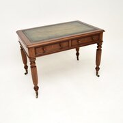 Antique William IV Mahogany Leather Top Desk