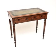 Antique William IV Mahogany Leather Top Desk